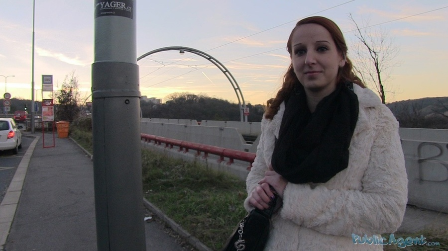 Hot gold hair babe in white fur coat takes  - XXX Dessert - Picture 2