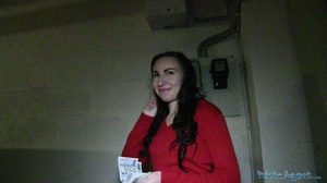 Brunette in red jacket and black top fil - XXX Dessert - Picture 8