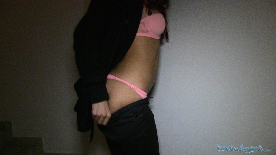 Brunette in black outfit and pink lingerie  - XXX Dessert - Picture 5