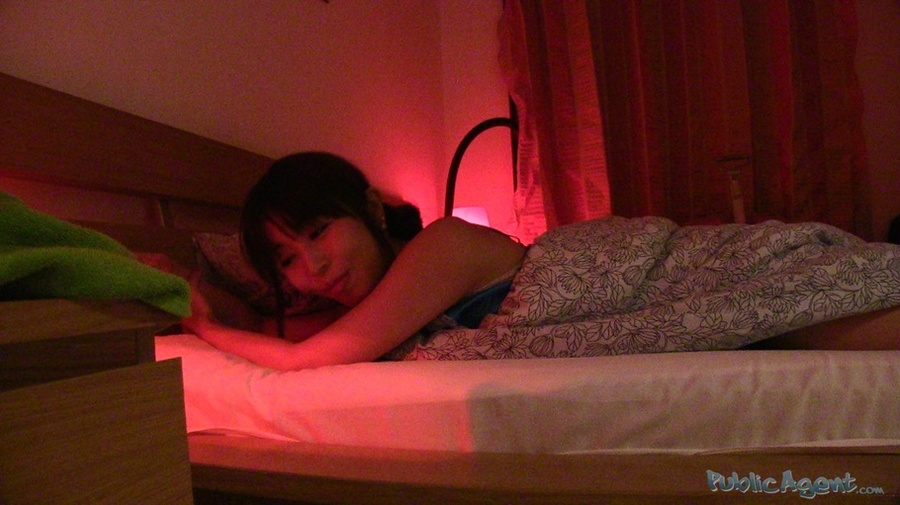 Fresh petite brunette in shower, on bed the - XXX Dessert - Picture 8