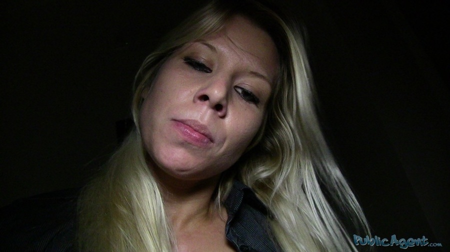 Blonde in black top and pink bra shows tits - XXX Dessert - Picture 15