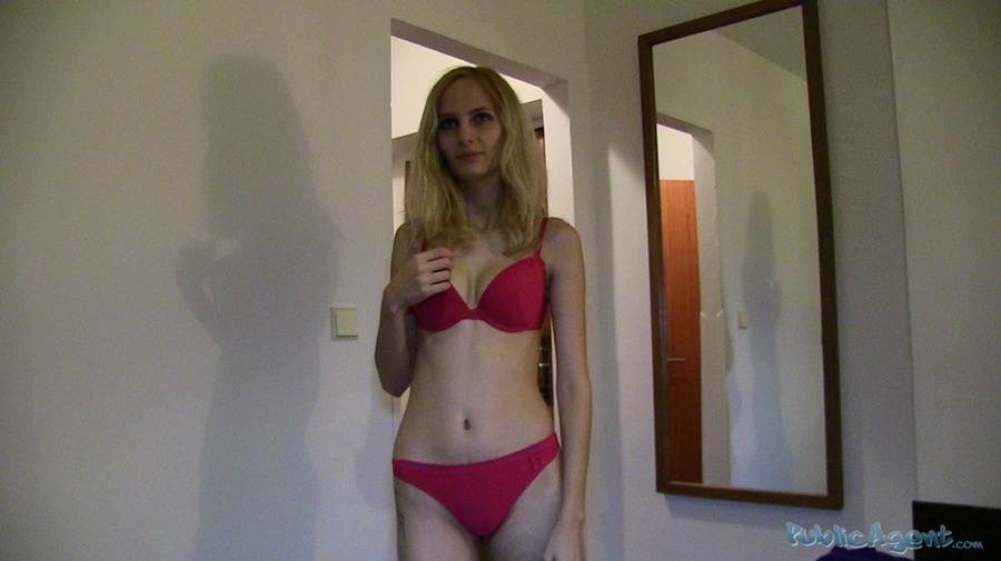 Shapely tattooed blonde in black coat and r - XXX Dessert - Picture 16