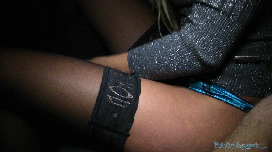 Blonde in glasses, grey top and brown coat  - XXX Dessert - Picture 6