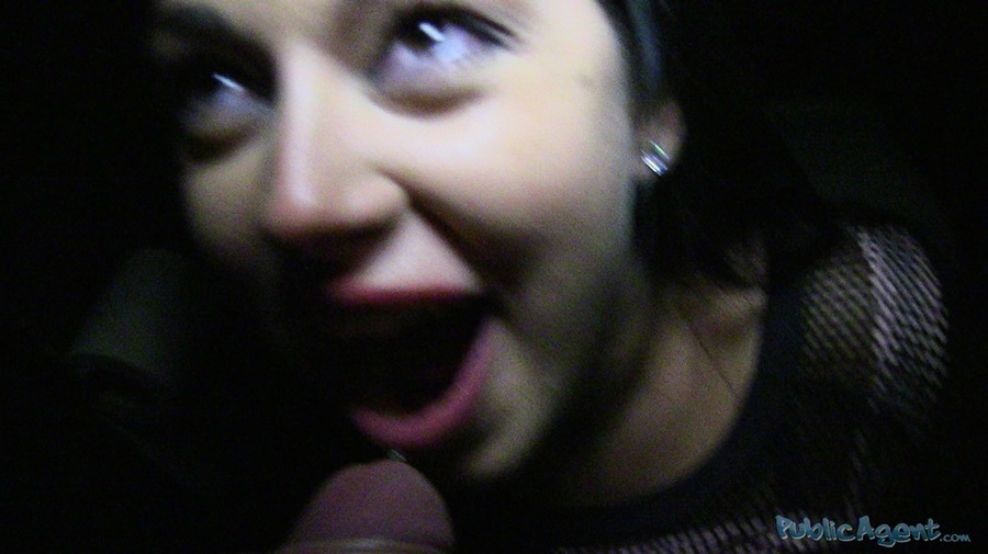 Pretty brunette in black net top and blue l - XXX Dessert - Picture 19