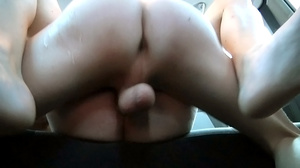 Three randy guys in car suck and fuck as - XXX Dessert - Picture 12