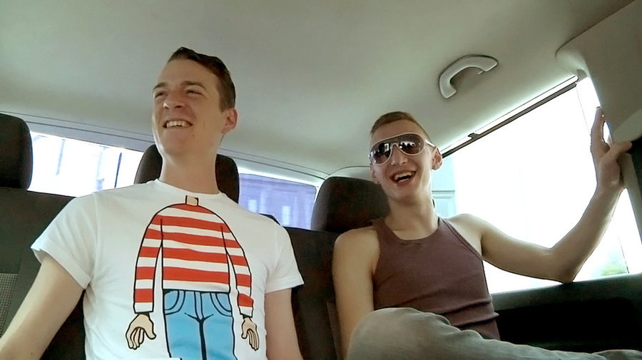 Two guys in car pick up tattooed guy for ho - XXX Dessert - Picture 2