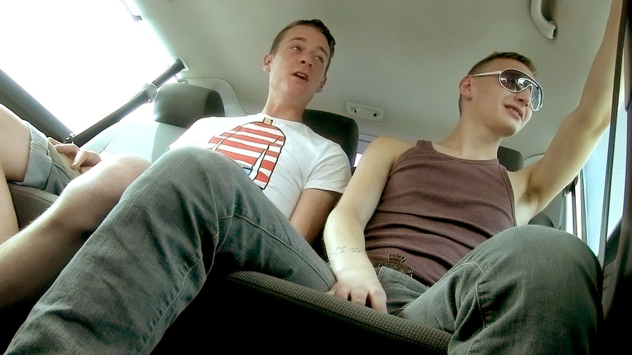 Two guys in car pick up tattooed guy for ho - XXX Dessert - Picture 4