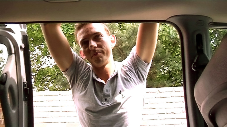 Two dudes in car pick guy in pink T-shirt a - XXX Dessert - Picture 4