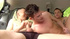 Two dudes in car pick cute guy for cock sucking then ass fuck him with