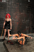 gorgeous babe gets chained