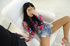 hot dark hair babe
