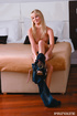 Busty blonde cutie sucks a cock and rides it with passion