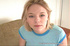 Girl with green eyes and big tits gets a facial after sucking a cock.