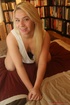 Chubby blonde with big tits teases her pussy before getting a load in