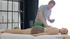 Charming teen blonde got hot from massage and seduced masseur
