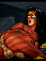 Superheroines pinch their big boobs and - Picture 3