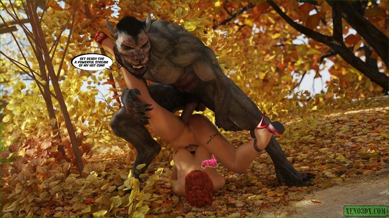 Big-titted red riding hood gets fucked by Wolf on the - Picture 4