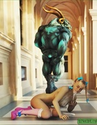 Ogres gets their hard monstrous dicks inside sexy bombshells' vaginas!