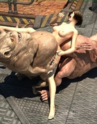 Dirty girls get their hole abused by hung creature cocks.