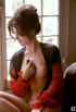 Cherry brunette models cute face, sexy body and lovely tits indoors