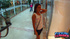 very skinny brunette with