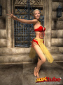 Blonde chick dances seductively while - Picture 2