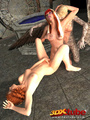 Two innocent sluts get fucked by a harpy - Picture 9