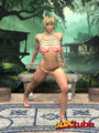 Jungle warrior slut shows off her sexy - Picture 1