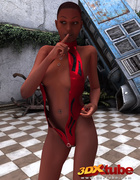 Curvy women with nice tits and asses wear tight armor.