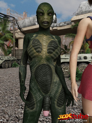 Hot and busty sluts get caught by horny aliens by - Picture 5