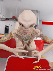 Busty alien chicks want to fuck a hard human dick. - Picture 4