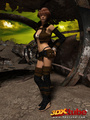 Post apocalyptic sexy babe with hot bod - Picture 1