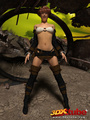 Post apocalyptic sexy babe with hot bod - Picture 2