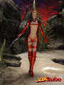 Raunchy hot space soldier in red shows - Picture 2