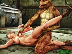 Women get fucked hard by different monsters with - Picture 1