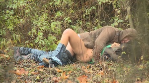 Teen guy seduces brunette chick to have hot fuck in bushes - XXXonXXX - Pic 6