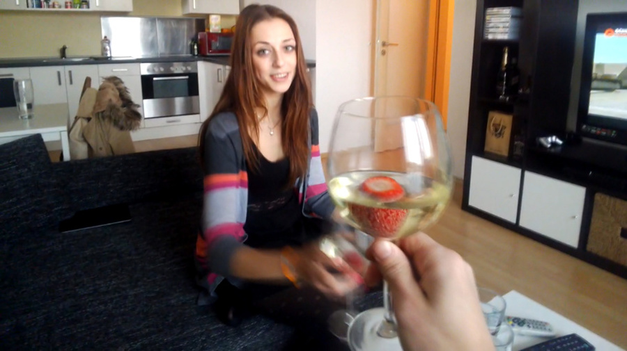 Dude brought skinny brunette with tiny boob - XXX Dessert - Picture 13