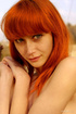 redhead girl with small