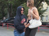 Naughty guy jerks off blonde's blouse to see her cute small boobies