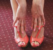 Busty blonde with big ass is posing in the doggy style