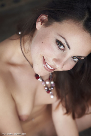 Good-looking smiling brunette teen adore - Picture 3
