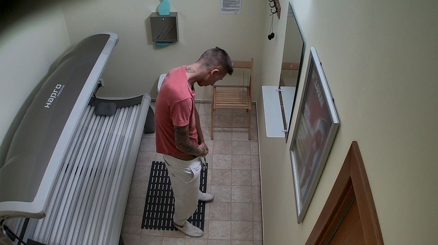 Slender young twink with tattooed body is tanning nude - XXXonXXX - Pic 8