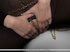 sexy blonde bound chains