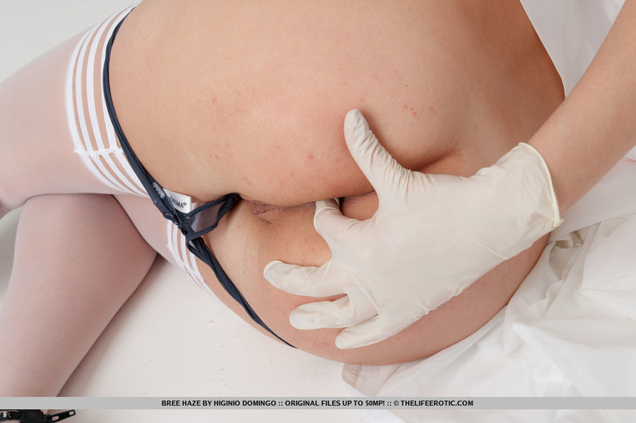 Hot nurse wears gloves and examines her ass - XXX Dessert - Picture 9