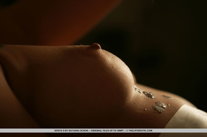 Beautiful girl in black has candle wax d - XXX Dessert - Picture 7