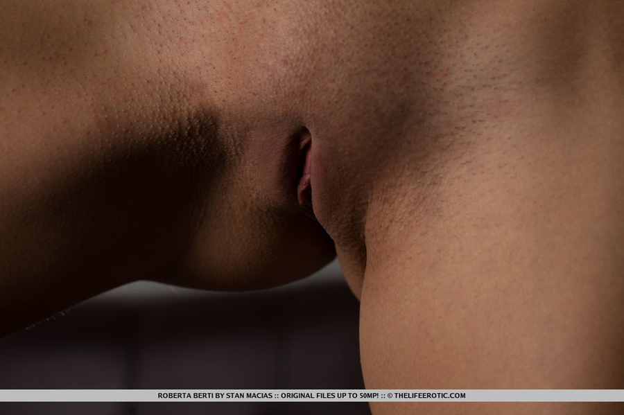 Sexy redhead in orange bodysuit takes it of - XXX Dessert - Picture 14