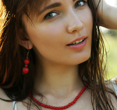 Beautiful chick shows her amazing breasts