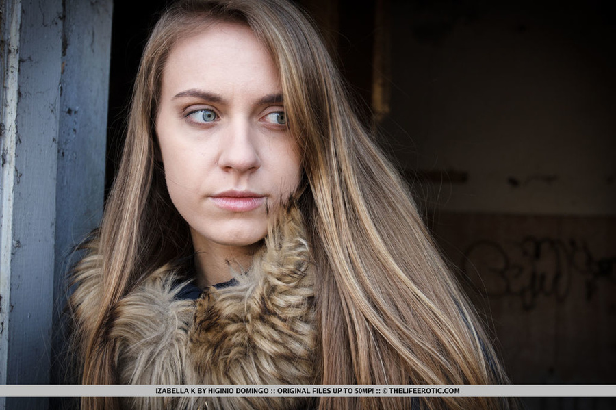 Lovely girl in jacket plays with herself in - XXX Dessert - Picture 1