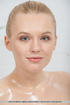 blonde girl oils body