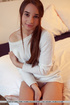 stunning brunette teen getting